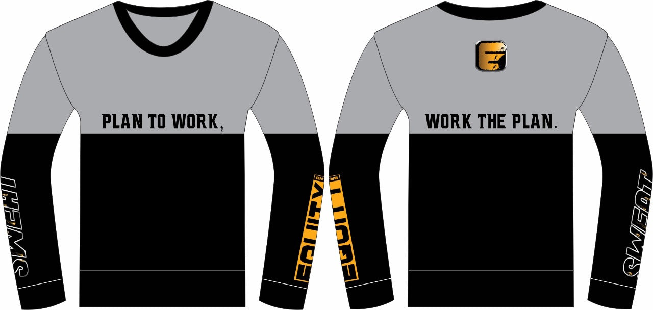 Plan to Work, Work the Plan Sweat Equity Crew Neck Sweatshirt