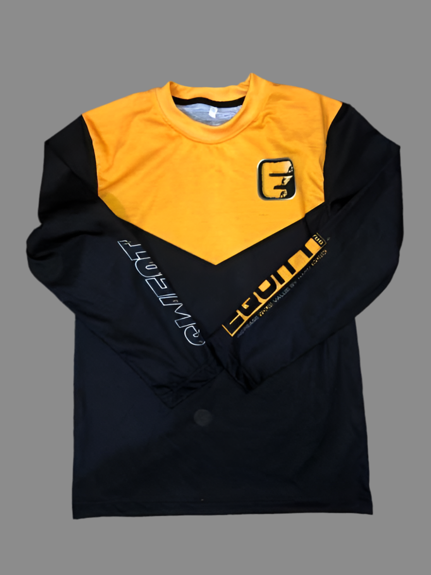Long Sleeve 2 tone Shirt, Sweat Equity