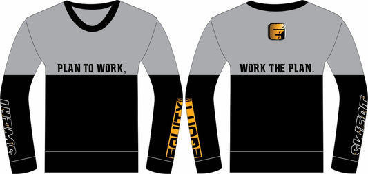 Plan to Work, Work the Plan Sweat Equity Crew Neck Sweatshirt